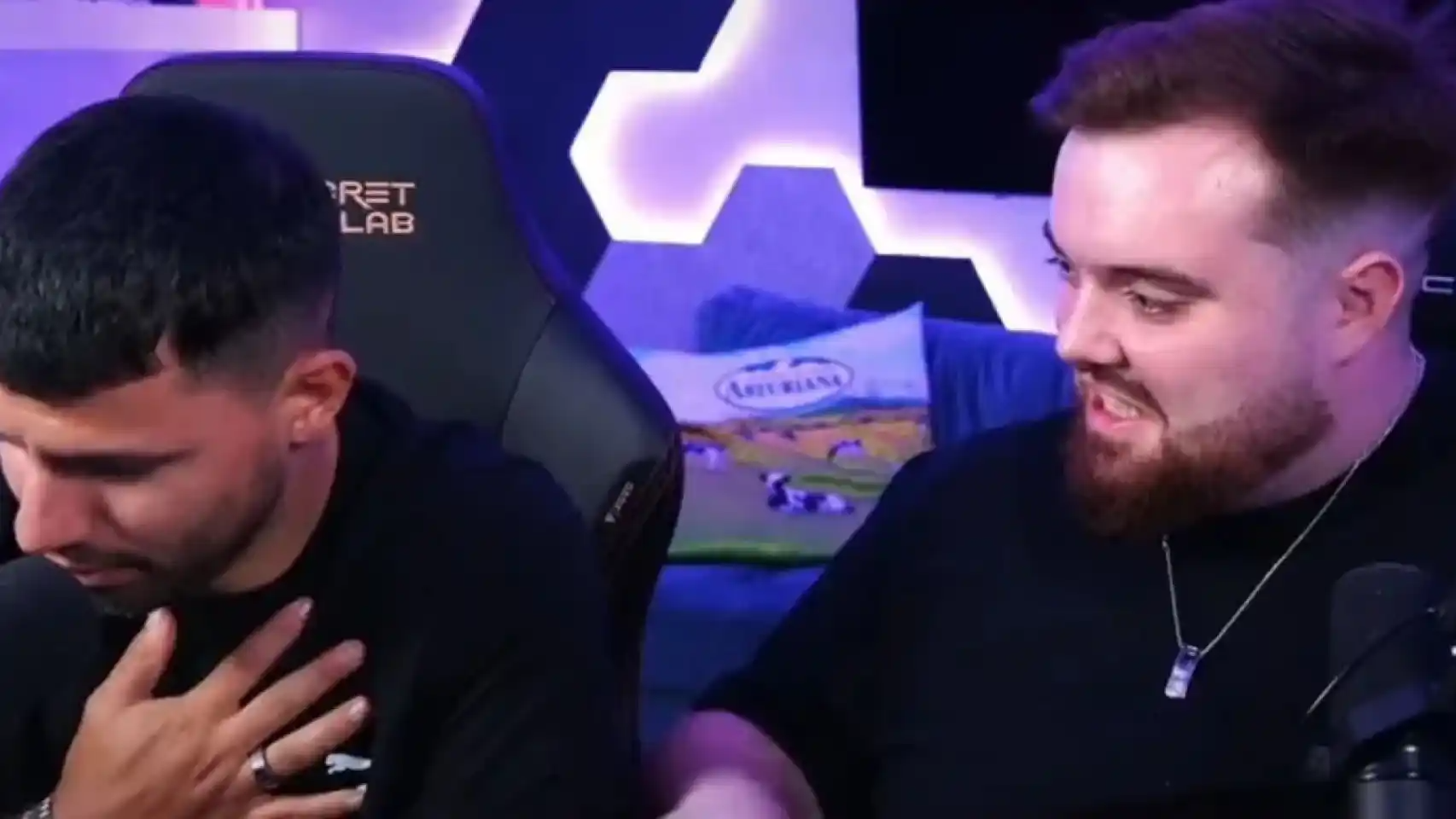 El susto de Kun Agüero en el stream de Ibai Llanos